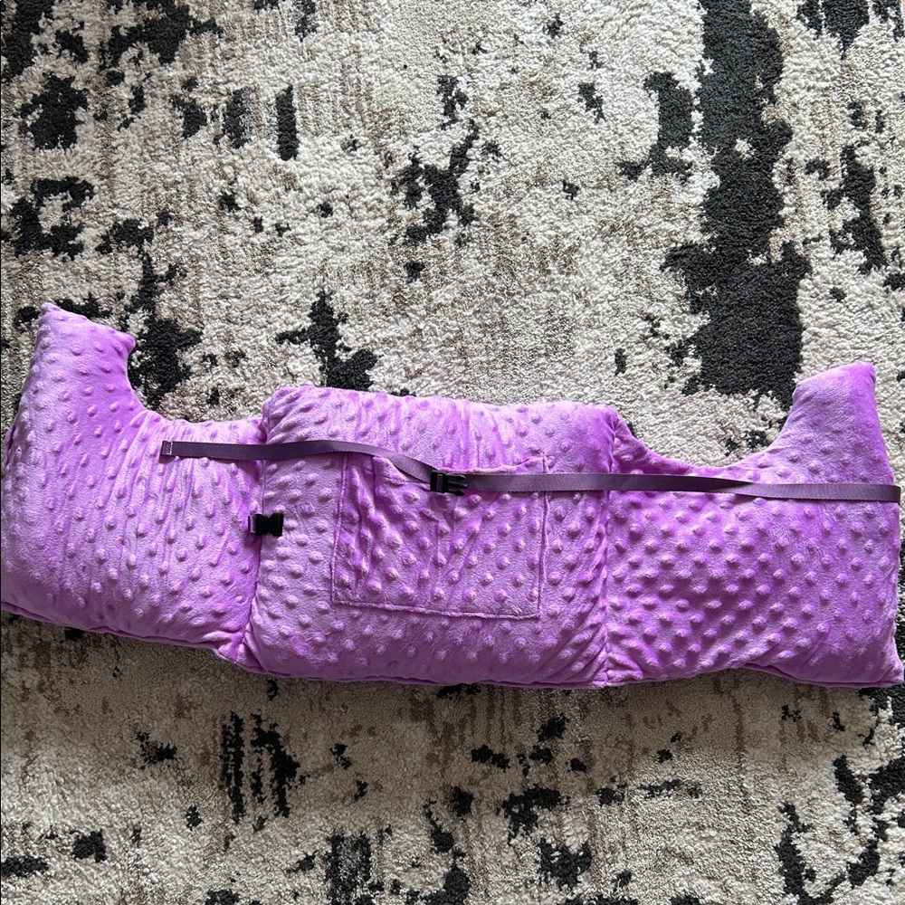 Purple Textured Women's pillow.